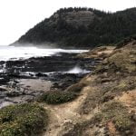 Devil's punchbowl coastline